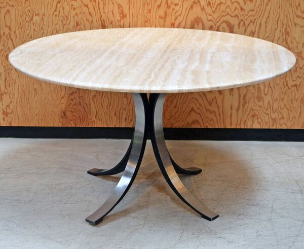 Table à manger (140) en marbre modèle T69 par Osvaldo Borsani pour Tecno, 1963