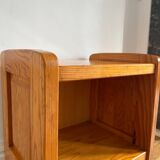 Vintage solid pine bedside table