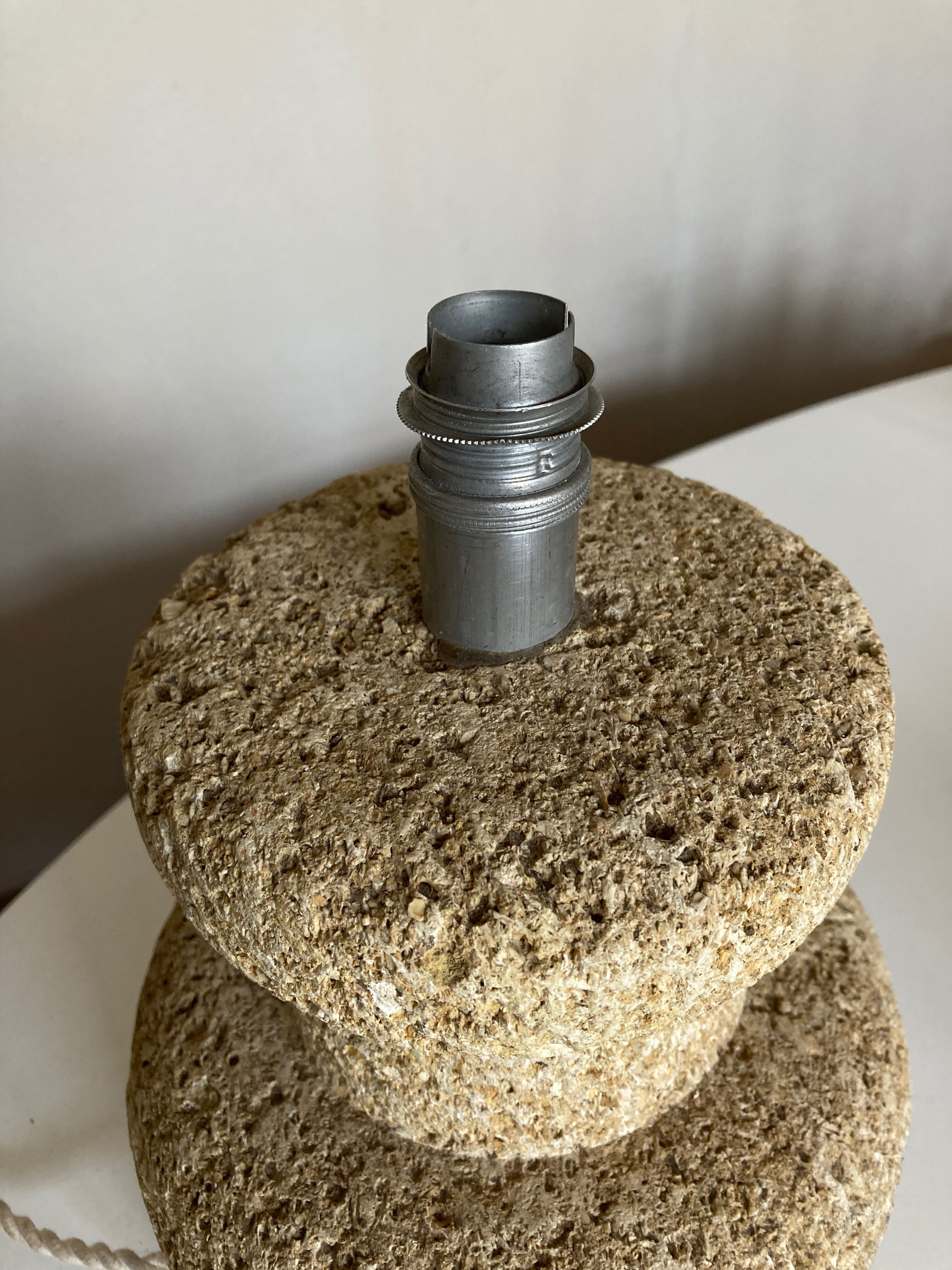Baluster lamp 1970 in Gard stone