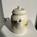 Vintage sunflower teapot Sarreguemines model Farandole H:20cm