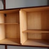 Modular rosewood wall bookcase by Thygesen and Sorensen for Hg Furniture, 1960