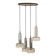 Large glass cascade chandelier designed for Staff Leuchten, Germany, 1970s.
