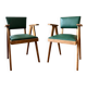 Pair of bridge armchairs