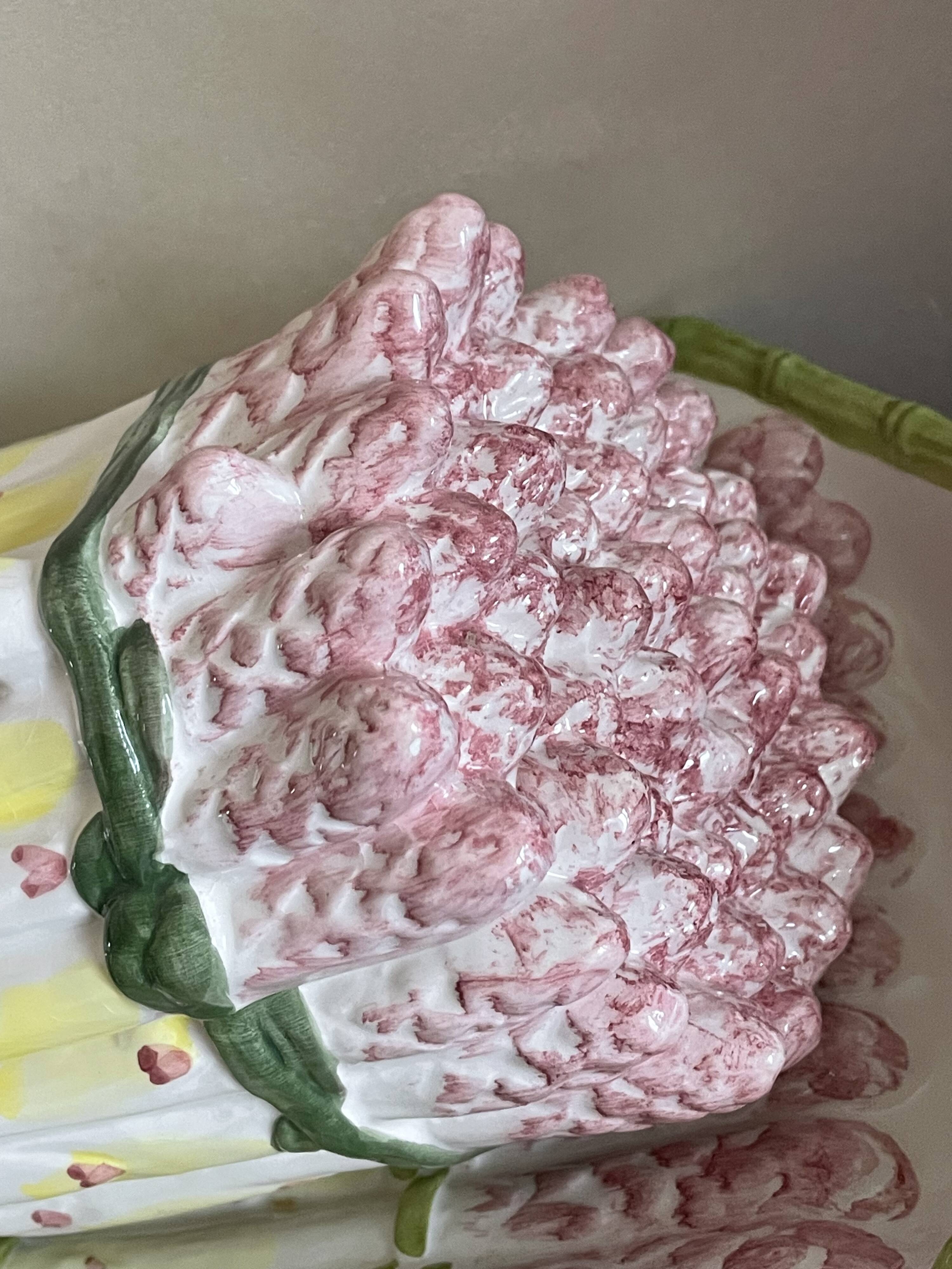 Asparagus barbotine dish