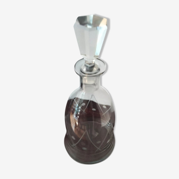 Carafe en cristal gravé