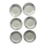 Set of 6 E.Charbonnier Salins plates