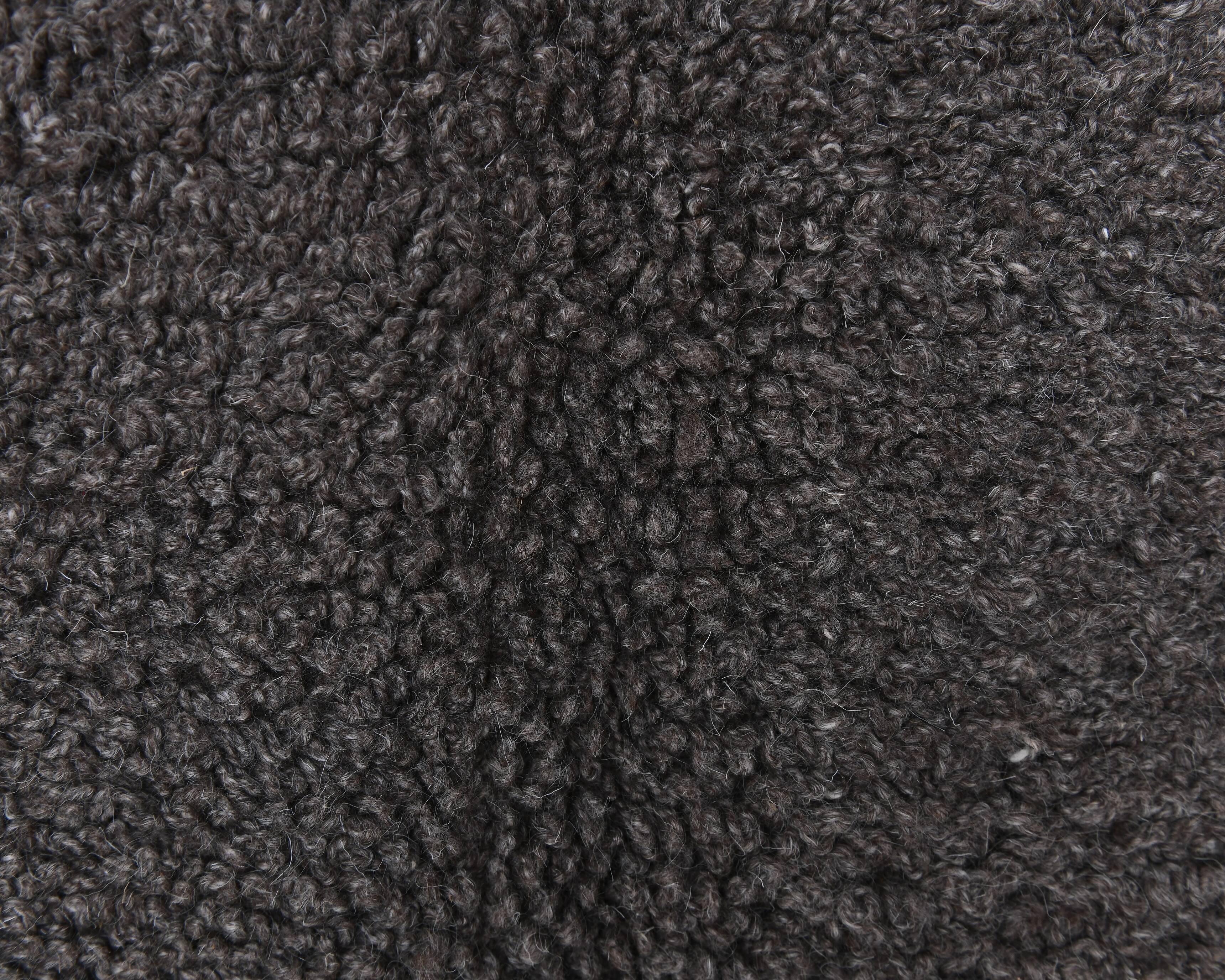 4x7 Brown & Gray Handmade Wool Vintage Rug 140x221Cm SK 241972