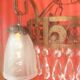 Chandelier in wrought iron from the "art deco" period (1925)