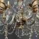 Venetian lustre. Crystal, glass, hand-painted. 12 light points.