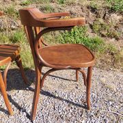 4 fauteuils Baumann en bois courbé