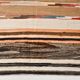 8x11 Brown & Cream Geometric Kilim Rug, 260x341Cm