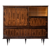 Art Deco style wooden display cabinet