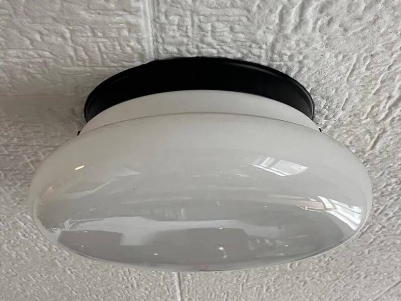 Pair of DESIGN Midcentury Wall or Ceiling Lamps, Flushmounts, 1970s