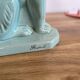 Celadon green crackled ceramic dog circa 1930