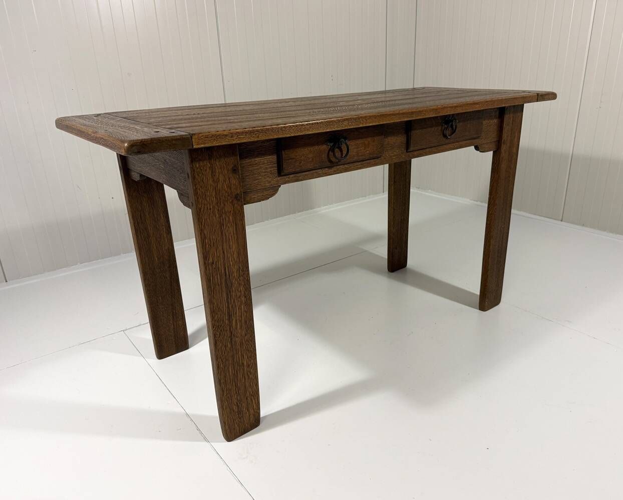 Rustic oak console table or desk 1960’s