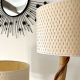 Rattan floor lamp