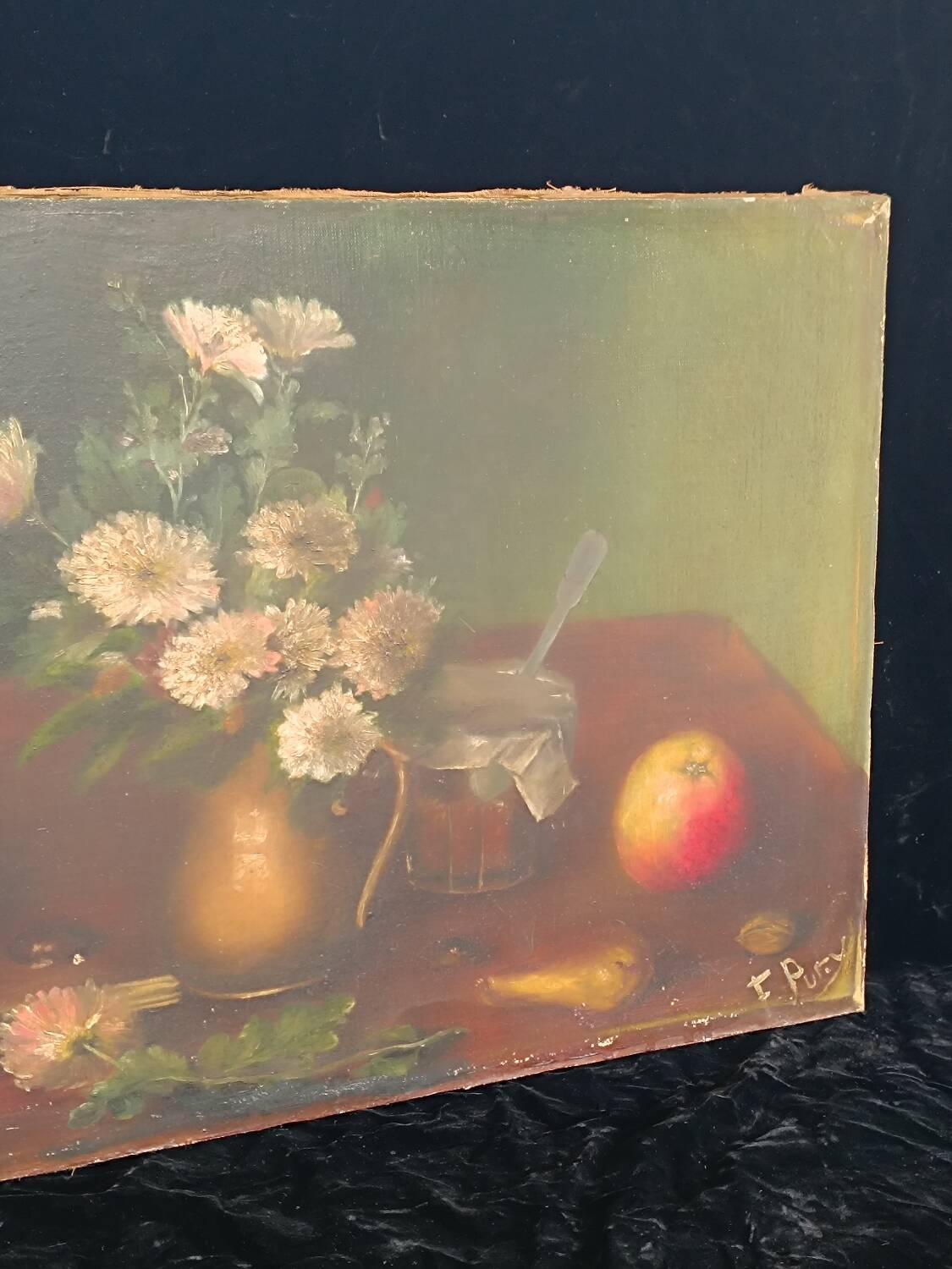 Toile Nature morte signée