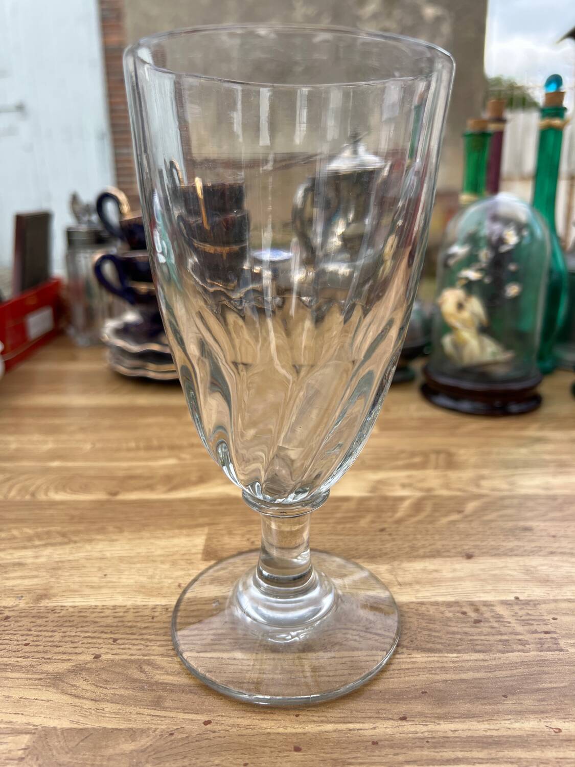 Large 19th century absinthe glass