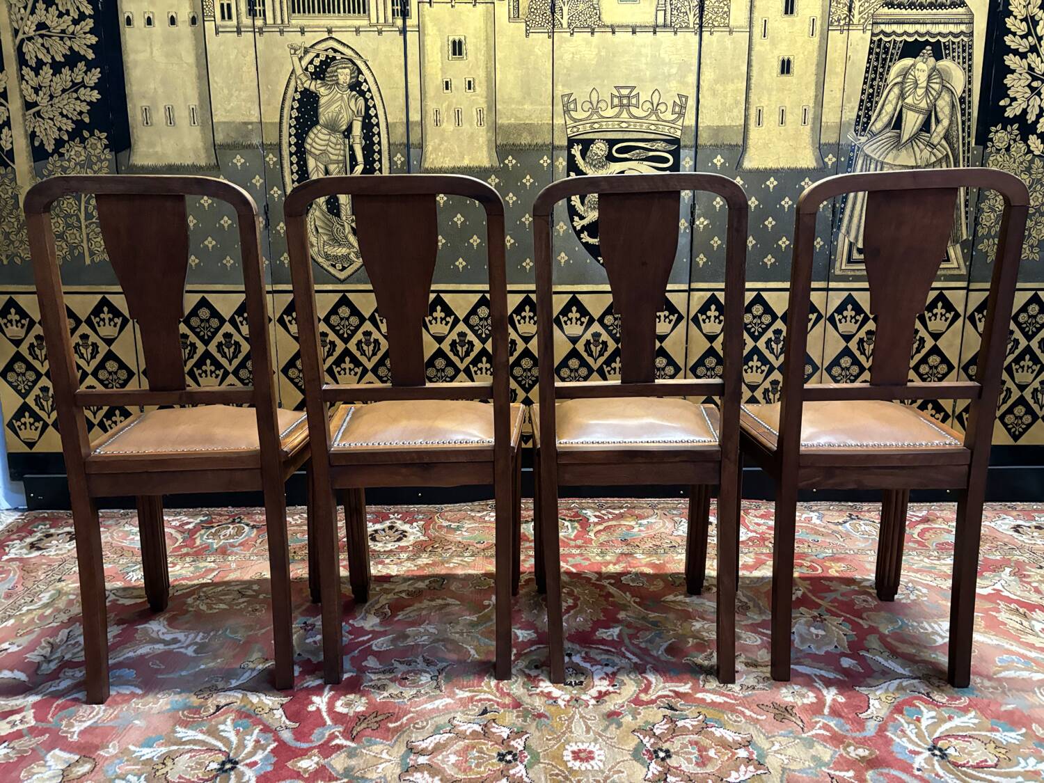 4 art deco chairs