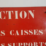 Metal plate vintage 1950