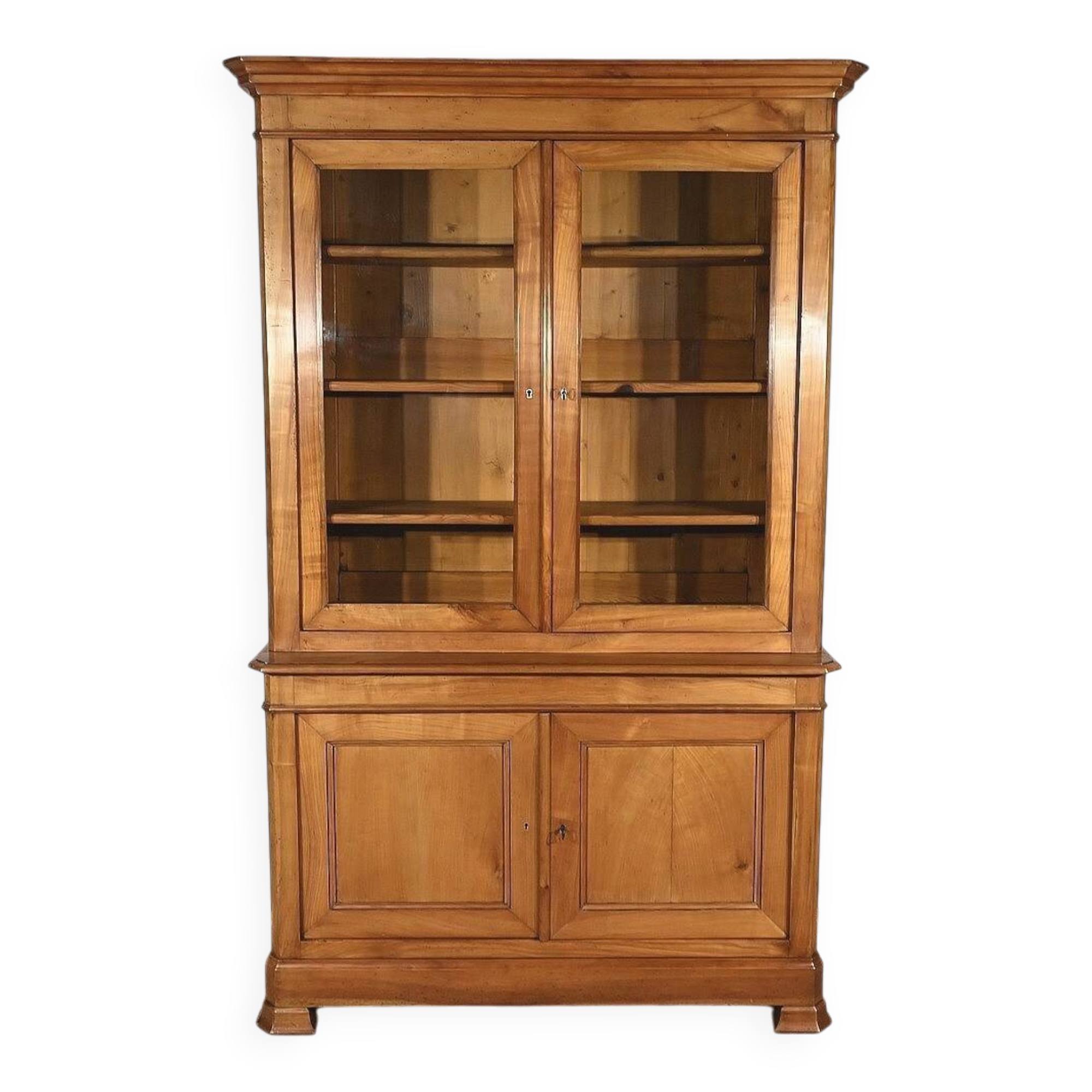 Small two-body library buffet in solid cherry wood – 1900