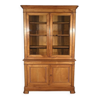 Small two-body library buffet in solid cherry wood – 1900
