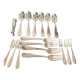 Set of silver-plated cutlery