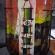 Multicoloured vase in the style of Dali.