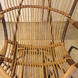 Pair of rattan armchairs