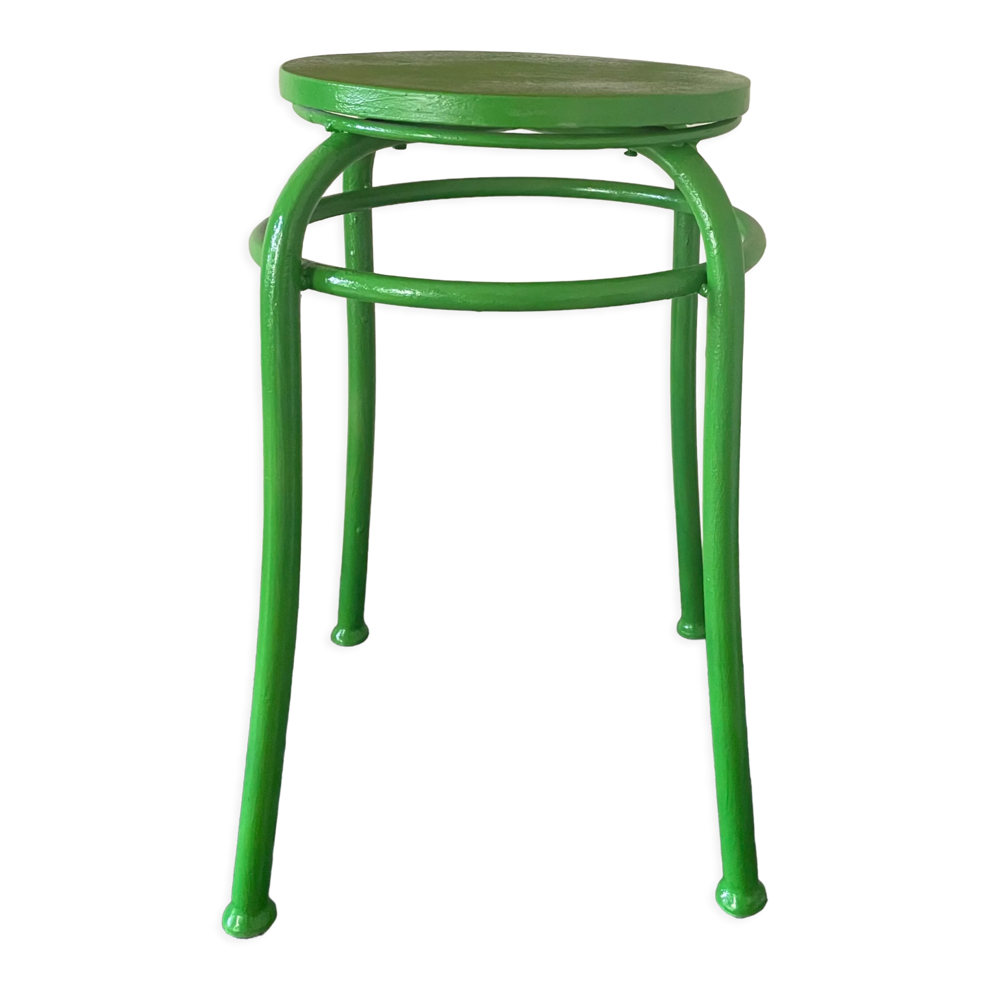 Metal and wood stool