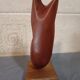 Scandinavian dove in carved teak wood, signed NM, circa 1960.