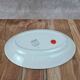 Oval dish Céranord Saint-Amand green & gold