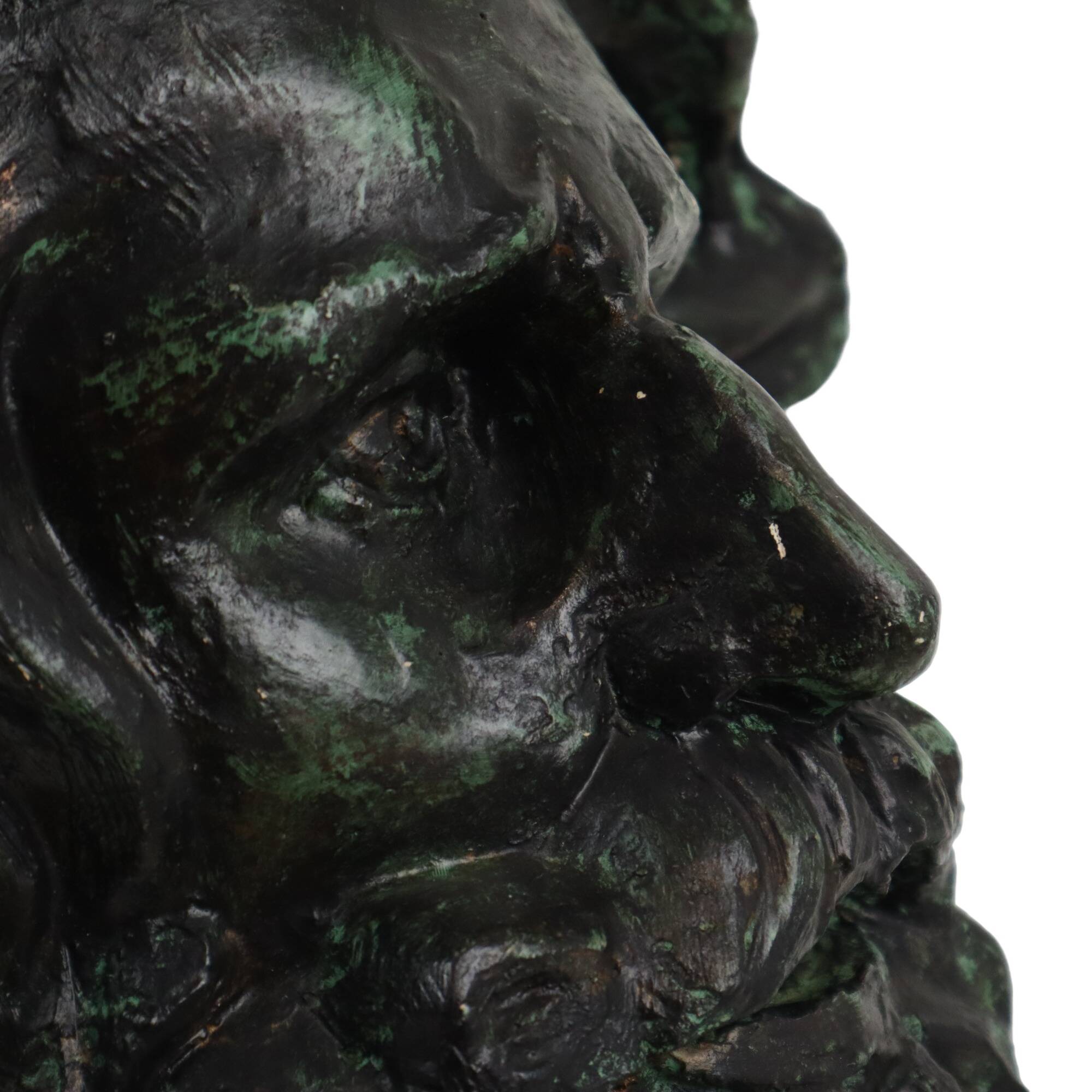 Guerrier néoclassique gaulois tête de gaulois d'après François Rude (1784-1855)