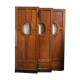 3 identical oak ancient doors