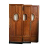 3 identical oak ancient doors