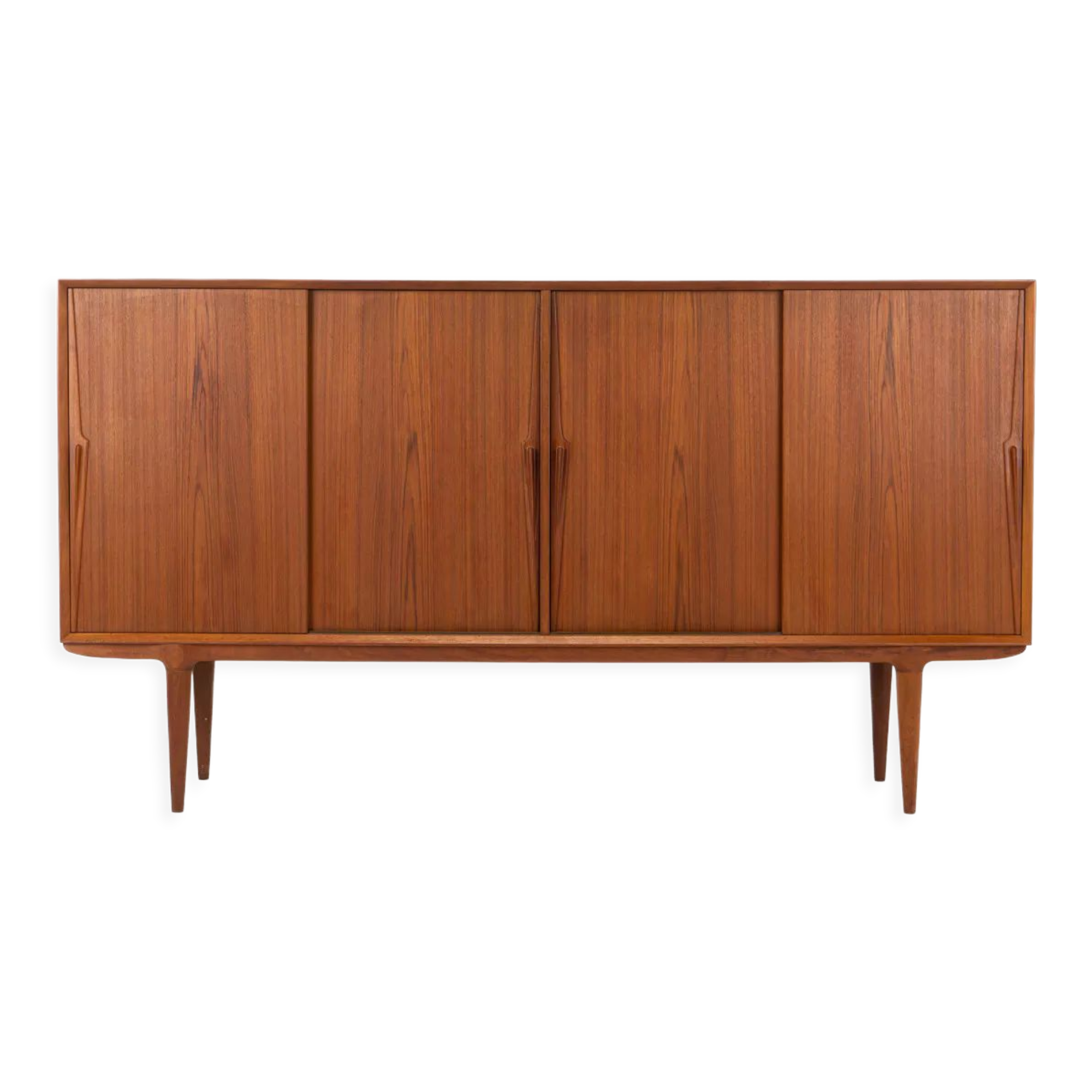 Enfilade modèle 19 en teck, Danemark, années 1960