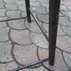 Industrial stool with screw