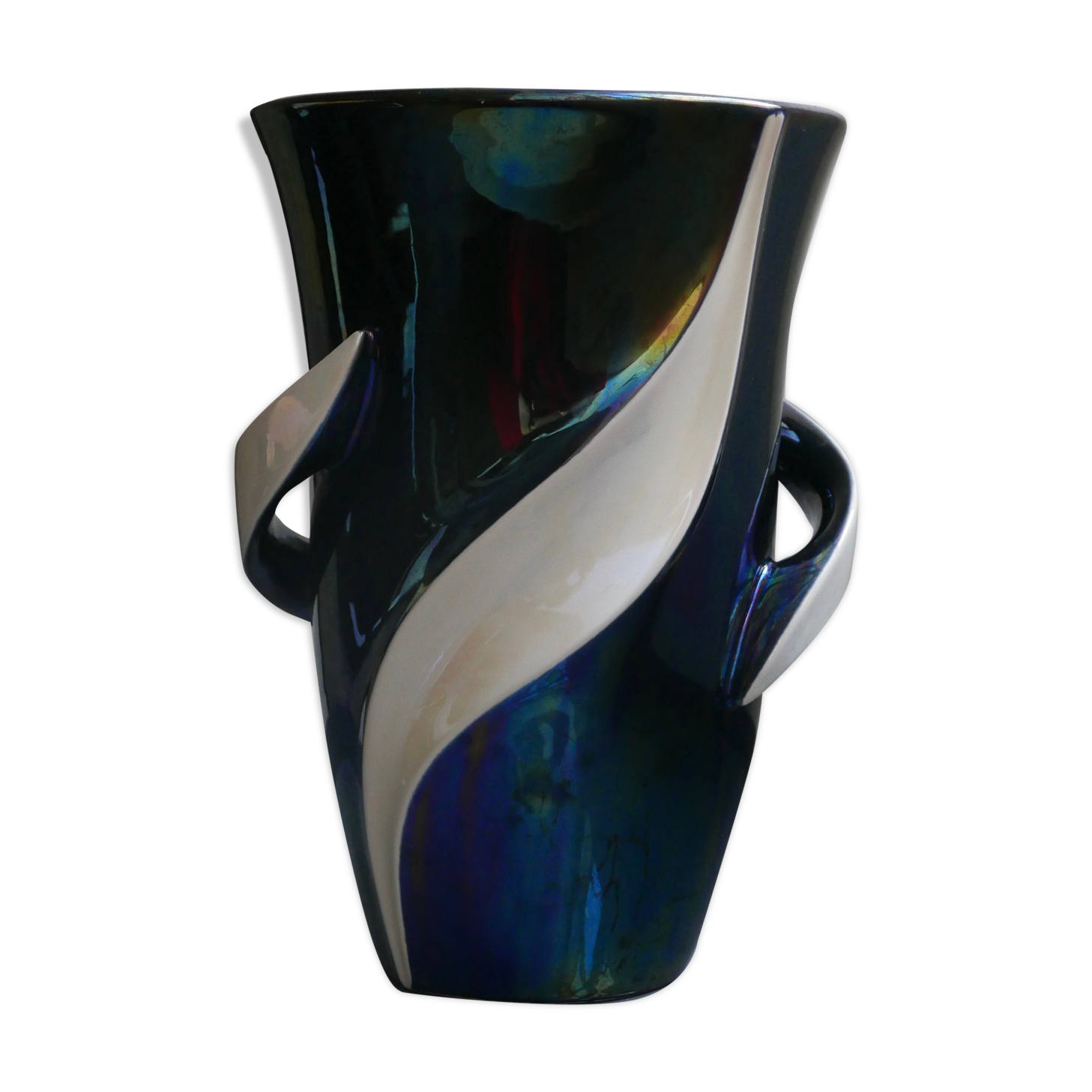 French ceramic vase 1950s