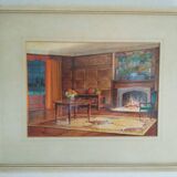Original framed watercolor - Origin United Kingdom
