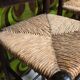 Lot of 6 stools with woven straw seats, chalet style 1970.