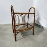 Rattan magazine rack