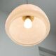 intricate Mid-Century Italian Brass and Opaline Pendant Lamp, 1950s