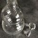 Flacon fiole de parfum en verre vintage hauteur 18 cm
