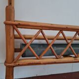 Rattan wall coat rack year 50s