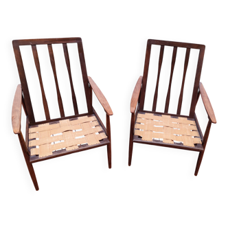 Pair of Scandinavian armchairs
