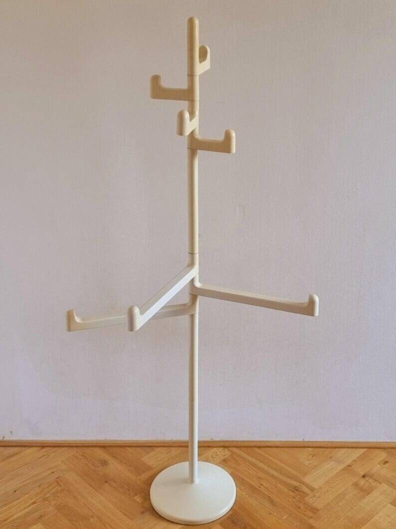 Midcentury Floor Coat Rack Gedy, Makio Hasuike, Italy, 1970s