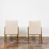 Paire de fauteuils modernes restaurés du milieu du siècle des années 1960