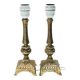 Pair of neo-classical lamps 1970 gold metal