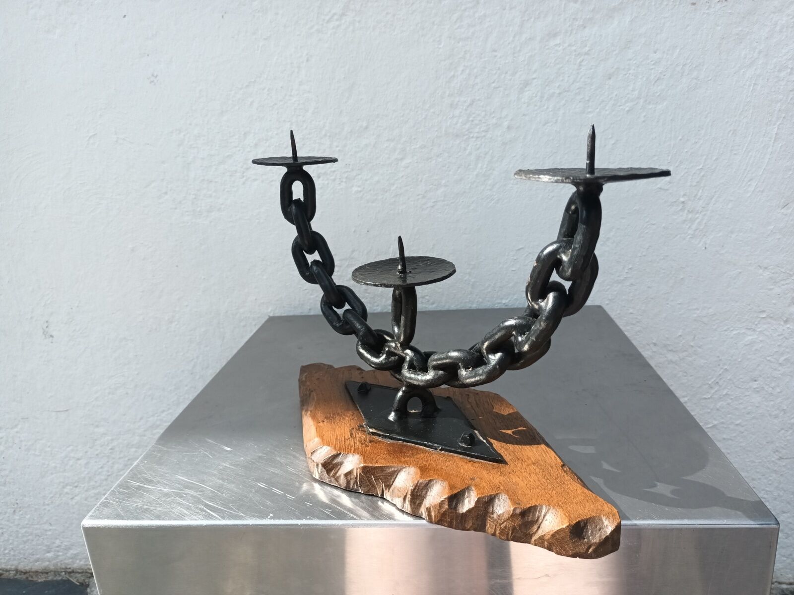 Brutalist candle holder 50s