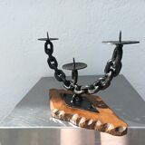 Brutalist candle holder 50s